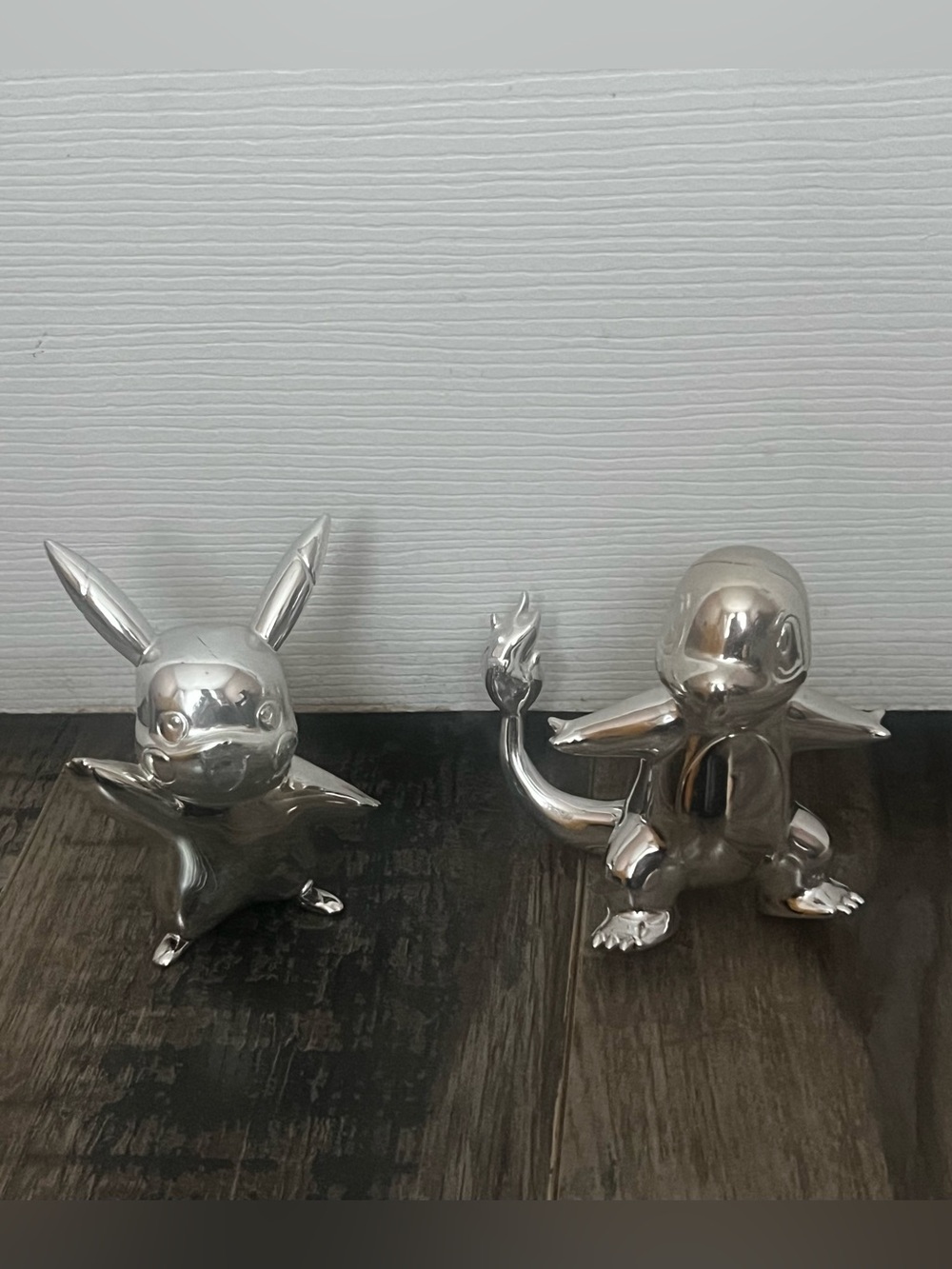 Pokémon 25th Anniversary Silver-Plated / Chrome Battle Figures